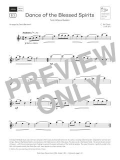 Dance of the Blessed Spirits von Christoph Willibald Gluck (Download) 