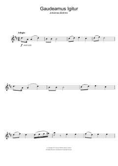 Gaudeamus Igitur von Johannes Brahms (Download) 