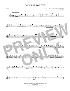 Goodbye To Love von The Carpenters (Download) 