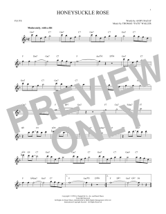 Honeysuckle Rose von Andy Razaf (Download) 
