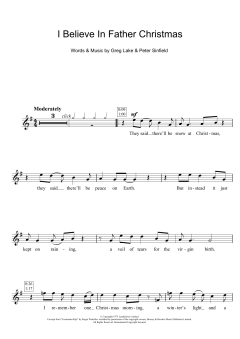 I Believe In Father Christmas von Greg Lake (Download) 