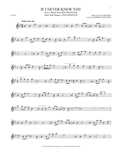 If I Never Knew You von Alan Menken (Download) 