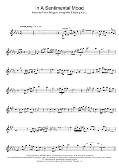In A Sentimental Mood von Duke Ellington (Download) 