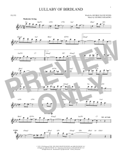 Lullaby Of Birdland von George David Weiss (Download) 