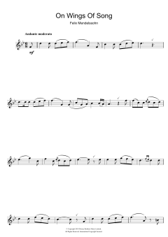 On Wings Of Song von Felix Mendelssohn (Download) 