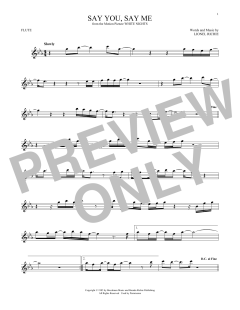 Say You, Say Me von Lionel Richie (Download) 
