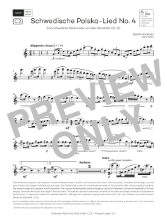 Schwedische Polska-Lied No. 4 von Joachim Andersen (Download) 