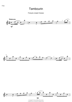 Tambourin von Francois Joseph Gossec (Download) 