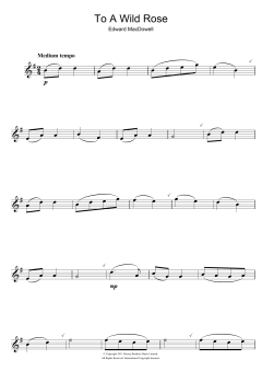 To A Wild Rose von Edward MacDowell (Download) 