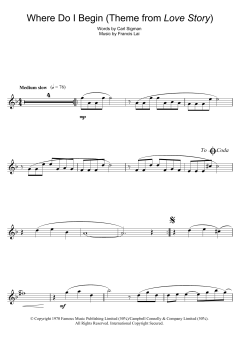 Where Do I Begin von Francis Lai (Download) 