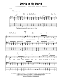Drink In My Hand von Eric Church (Download) 