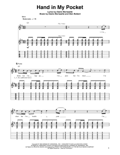Hand In My Pocket von Alanis Morissette (Download) 