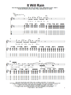 It Will Rain von Bruno Mars (Download) 