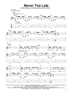 Never Too Late von Three Days Grace (Download) 
