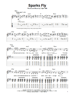 Sparks Fly von Taylor Swift (Download) 