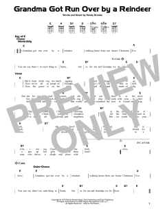 Grandma Got Run Over By A Reindeer von Randy Brooks (Download) 