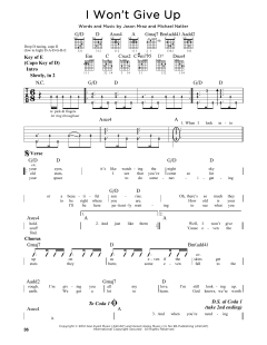 I Won't Give Up von Jason Mraz (Download) 