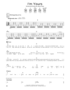 I'm Yours von Jason Mraz (Download) 