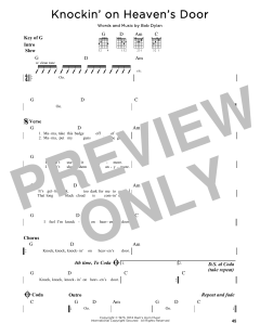 Knockin' On Heaven's Door von Bob Dylan (Download) 