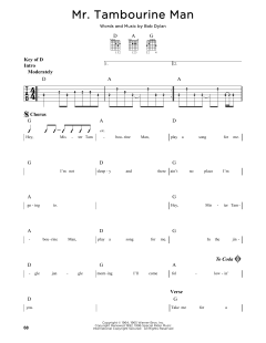 Mr. Tambourine Man von Bob Dylan (Download) 