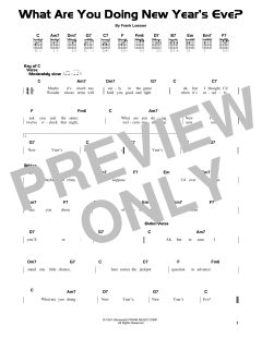 What Are You Doing New Year's Eve? von Frank Loesser (Download) 