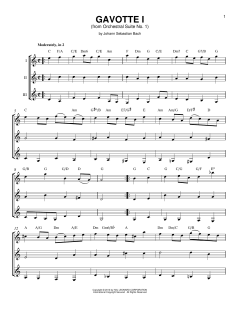Gavotte 1 von Johann Sebastian Bach (Download) 