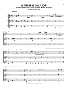 March In D Major von Johann Sebastian Bach (Download) 