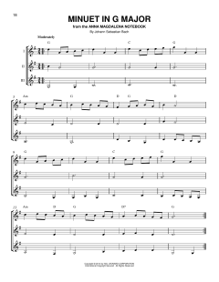 Minuet In G von Johann Sebastian Bach (Download) 