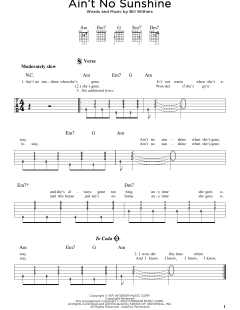 Ain't No Sunshine von Bill Withers (Download) 
