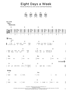 Eight Days A Week von The Beatles (Download) 
