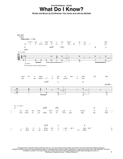 What Do I Know? von Ed Sheeran (Download) 