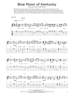 Blue Moon Of Kentucky von Bill Monroe (Download) 