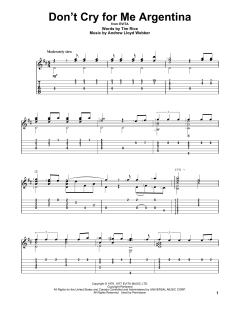 Don't Cry For Me Argentina von Tim Rice (Download) 