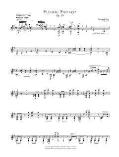 Elegaic Fantasy, Op.59 von Fernando Sor (Download) 