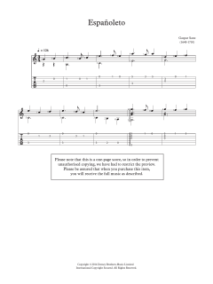 Espanoleto von Gaspar Sanz (Download) 