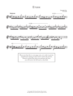 Etude von Fernando Sor (Download) 