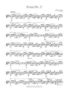 Etude No. 3 von Matteo Carcassi (Download) 