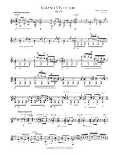 Grande Overture Op. 61 von Mauro Giuliani (Download) 