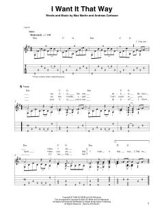 I Want It That Way von Backstreet Boys (Download) 