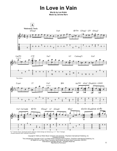 In Love In Vain von Leo Robin (Download) 