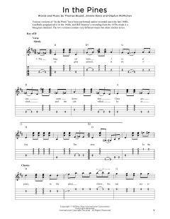 In The Pines von Jimmy Davis (Download) 