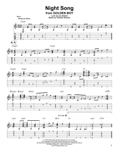 Night Song von Charles Strouse (Download) 