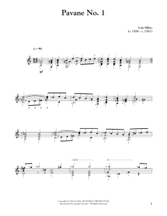 Pavane No. 1 von Luis de Milán (Download) 