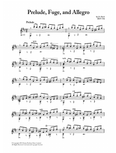 Prelude, Fugue And Allegro BWV 998 (Download) 