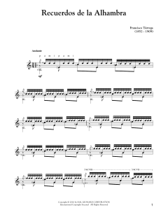 Recuerdos de la Alhambra von Francisco Tárrega (Download) 