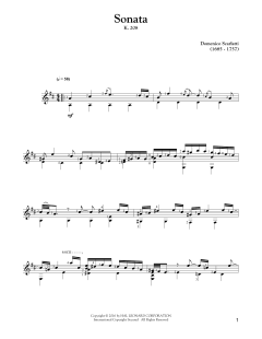 Sonata In G Major, K. 208 von Domenico Scarlatti (Download) 