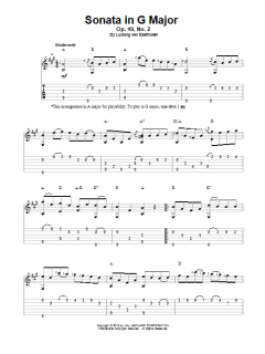 Sonata in G Major, Op. 49, No. 2 von Ludwig van Beethoven (Download) 
