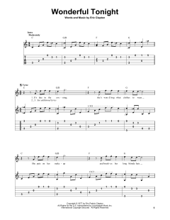 Wonderful Tonight von Eric Clapton (Download) 
