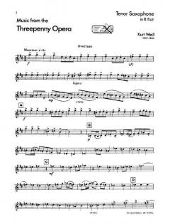 Musik aus der Dreigroschenoper von Kurt Weill 