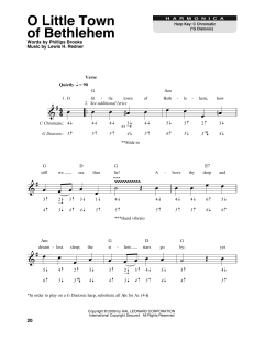 O Little Town Of Bethlehem von Lewis H. Redner (Download) 